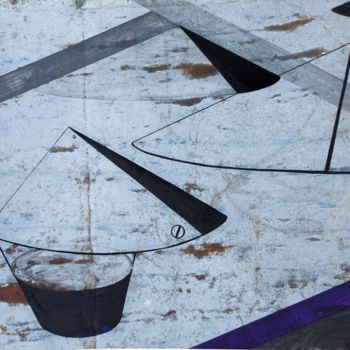 Schilderij getiteld "Landing" door Kristine Abika, Origineel Kunstwerk, Acryl