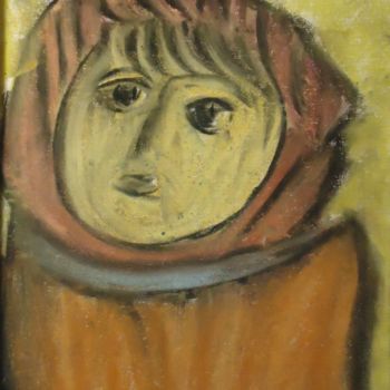 Drawing titled "Rosa" by Mavis, Original Artwork, Pastel
