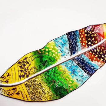Ζωγραφική με τίτλο "SPRING SHEET" από Lilian Manolakaki (lm artist), Αυθεντικά έργα τέχνης, Ακρυλικό