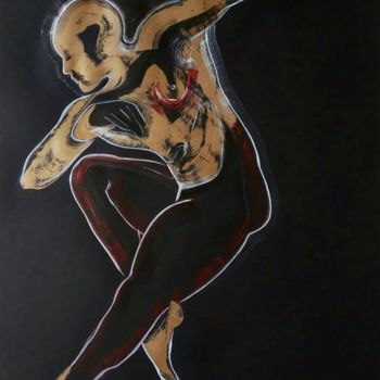 Disegno intitolato "Le Corsaire. Dedica…" da Victoria Golovina, Opera d'arte originale, Acrilico