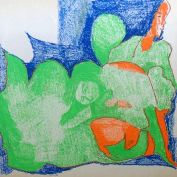 Drawing titled "Istanbul" by Robert Grubbs, Original Artwork, Pastel