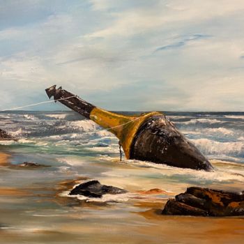 Peinture intitulée "Les Sables" par Sandrine Chalot, Œuvre d'art originale, Acrylique
