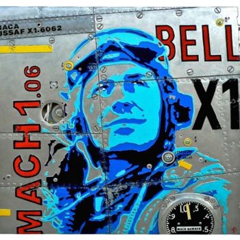Sculpture titled "MACH 1" by Jerome Chauvin (JICE), Original Artwork, Acrylic