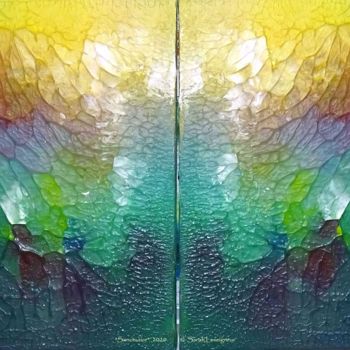 Peinture intitulée "Sanctuaire" par Sarah Leseigneur, Œuvre d'art originale, Acrylique Monté sur Châssis en bois
