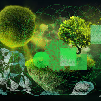 Digital Arts titled "A world on old" by Marc Bulyss, Original Artwork, Digital Painting