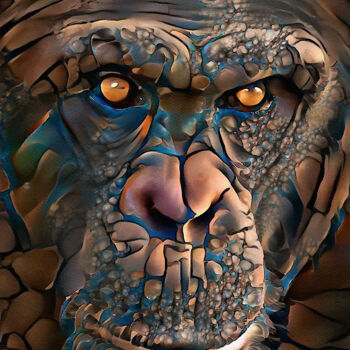 Arte digital titulada "Sokko, monkey" por L.Roche, Obra de arte original, Acrílico
