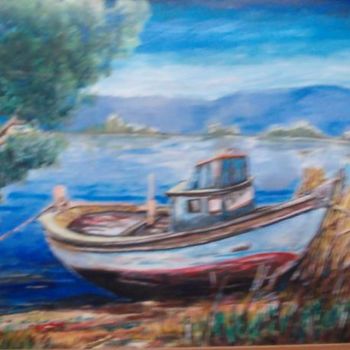Painting titled "Tekne1" by Reis, Original Artwork, Oil
