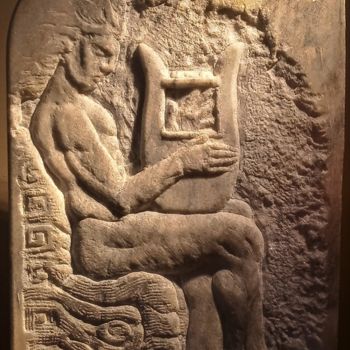 Sculpture titled "Orpheus" by Pietro Di Pompeii, Original Artwork, Stone