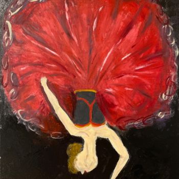 Painting titled "Her Final Pose" by Jocelyn Blain, Original Artwork, Oil