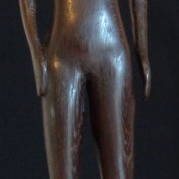 Sculpture titled "Vibration" by Claude David, Original Artwork, Wood
