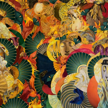 Collages titled "Mélancolies" by Catherine Jaq, Original Artwork, Collages