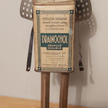 Sculpture titled "LE LUTIN DE NOEL" by Catherine Delaforge (KTY95), Original Artwork, Aluminium