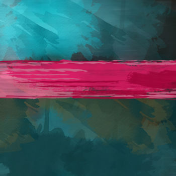 Картина под названием "Abstract color fiel…" - Ievgeniia Bidiuk, Подлинное произведение искусства, Акрил