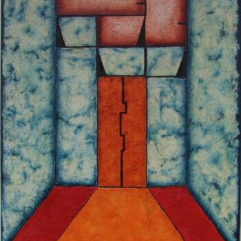 Painting titled "Garsoniere - Two Si…" by Pavel Plzák (Pavel Václav), Original Artwork, Oil