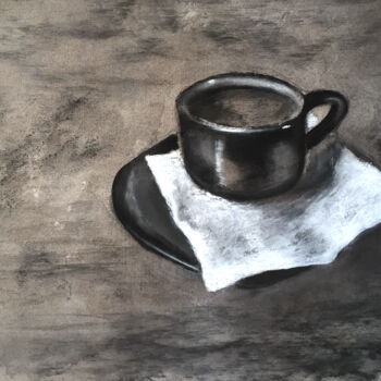 제목이 "Morning Coffee Char…"인 그림 Lena Ru로, 원작, 숯