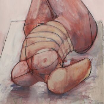 Painting titled "Mutton Dressed As L…" by Mark Harris, Original Artwork, Acrylic