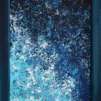 Painting titled "SUNK" by Tanya Shin S.F.M.W., Original Artwork, Oil Mounted on Wood Stretcher frame