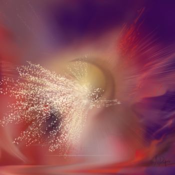 Digital Arts titled ""Créer l'Espace" zé…" by Jocelyne Dupuis (Jo Dupuis), Original Artwork, Digital Painting Mounted on Alu…