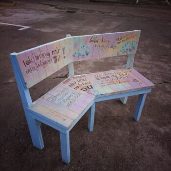Design mit dem Titel "Banc de parc pour l…" von Reiner Poser, Original-Kunstwerk, Möbel