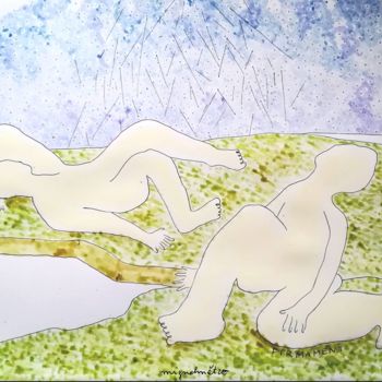 Disegno intitolato "Firmament" da Mignelmétro, Opera d'arte originale, Inchiostro