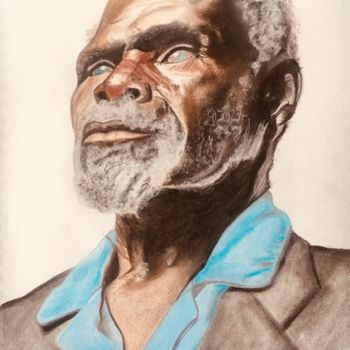 Dessin intitulée ""DETERMINATION 2"" par Danygil, Œuvre d'art originale, Pastel