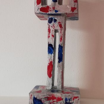 Sculptuur getiteld "Q1ARB" door Ivan Fabani, Origineel Kunstwerk, Hout