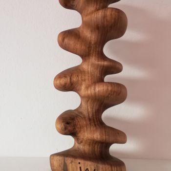 Sculptuur getiteld "3X3" door Ivan Fabani, Origineel Kunstwerk, Hout