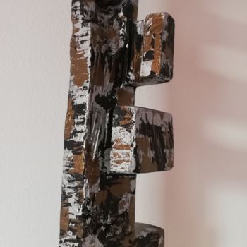 Sculptuur getiteld "Q4NAB" door Ivan Fabani, Origineel Kunstwerk, Hout