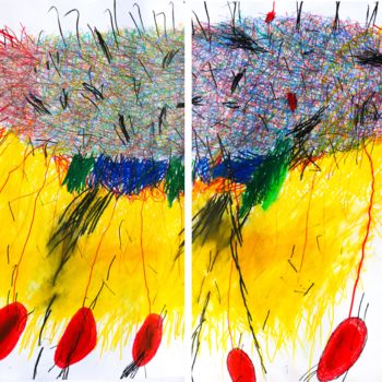 Painting titled ""Caminante no hay c…" by Giulio Benatti, Original Artwork, Oil