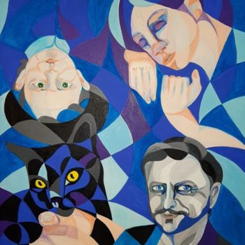 Painting titled "GESTERN WERDE ICH S…" by Edith Stütz, Original Artwork, Acrylic