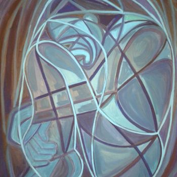 Peinture intitulée "ICH NICHT ICH" par Edith Stütz, Œuvre d'art originale, Huile