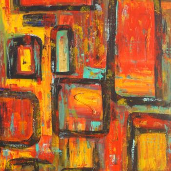 Peinture intitulée "JOACHIM" par Lénon B, Œuvre d'art originale, Acrylique Monté sur Châssis en bois