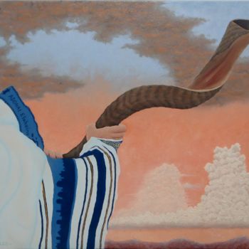 Painting titled "JOEL 2:1" by Ed Moralez, Original Artwork, Oil