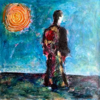 Peinture intitulée "le samouraï" par Thomas Reveau, Œuvre d'art originale, Acrylique Monté sur Châssis en bois