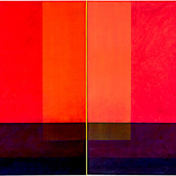 Painting titled "Peinture n° 03.2020" by Pascal Fancony, Original Artwork, Acrylic Mounted on Wood Stretcher frame