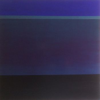 Painting titled "Du bleu au noir" by Pascal Fancony, Original Artwork, Acrylic Mounted on Wood Stretcher frame