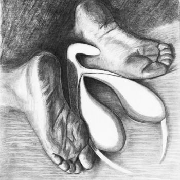Drawing titled "CLITEROS VIII" by Yaël Moon, Original Artwork, Pencil