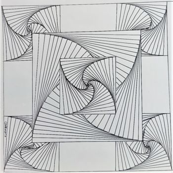 Peinture intitulée "C27-2" par Claudette Allosio, Œuvre d'art originale, Marqueur