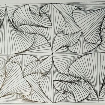 Peinture intitulée "C15" par Claudette Allosio, Œuvre d'art originale, Marqueur