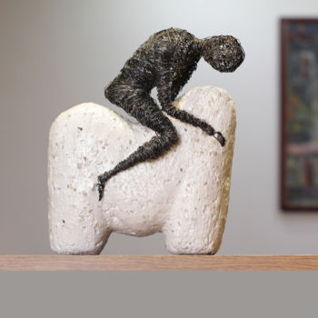 Γλυπτική με τίτλο "Restraint (27x24x14…" από Karen Axikyan, Αυθεντικά έργα τέχνης, Μέταλλα