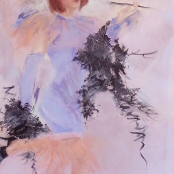 Painting titled "Allez on danse" by Yveline Javer, Original Artwork, Oil