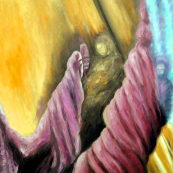 Pintura titulada "The intersection of…" por Svetlana Ivanova, Obra de arte original, Oleo