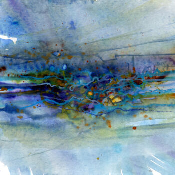 Schilderij getiteld "Sans titre 23" door Bernard Chatel, Origineel Kunstwerk, Aquarel