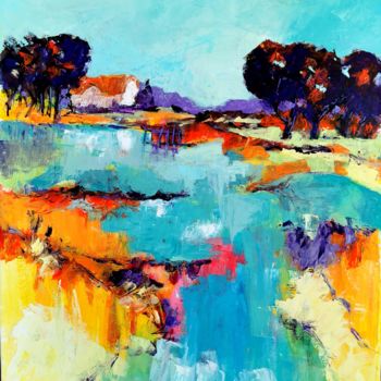 Peinture intitulée "En Brière" par Patrick Briere, Œuvre d'art originale, Huile