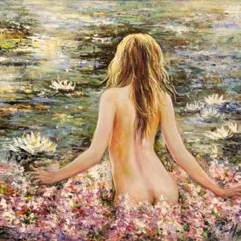 Girl on the lake