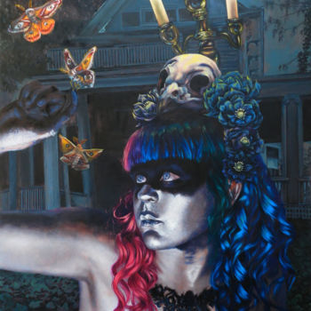 Ζωγραφική με τίτλο "Queen for a Night" από Renee Brown, Αυθεντικά έργα τέχνης, Λάδι