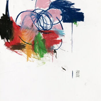 Dessin intitulée "NO SONG" par Luc Pierre, Œuvre d'art originale, Pastel