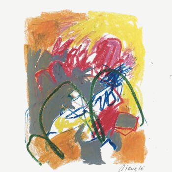 Dessin intitulée "NATURA SPETTINATA V" par Luc Pierre, Œuvre d'art originale, Pastel