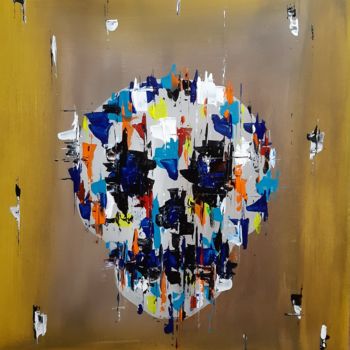 Peinture intitulée "Tête de mort" par Angelique Mouton, Œuvre d'art originale, Acrylique