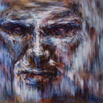 Painting titled "SHADOW OF A DOUBT_V…" by Irina Inozemtseva-Lopes, Original Artwork, Oil